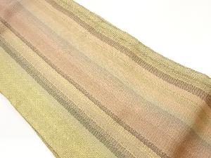 金糸縞模様織出し名古屋帯